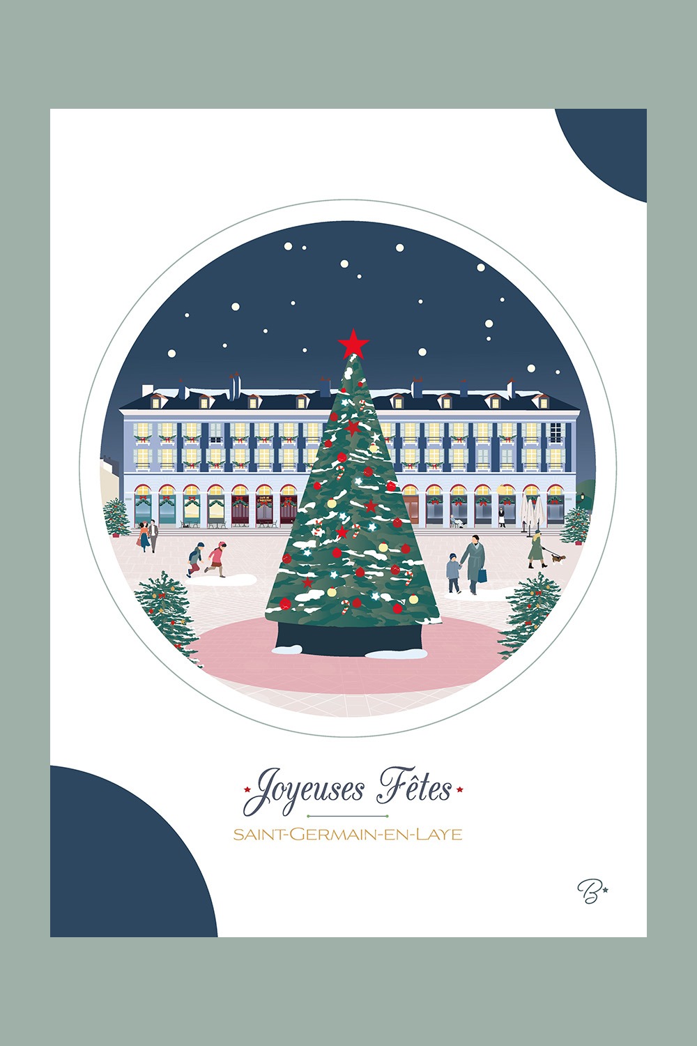 Carte Joyeuses Fêtes | Saint-Germain-en-Laye