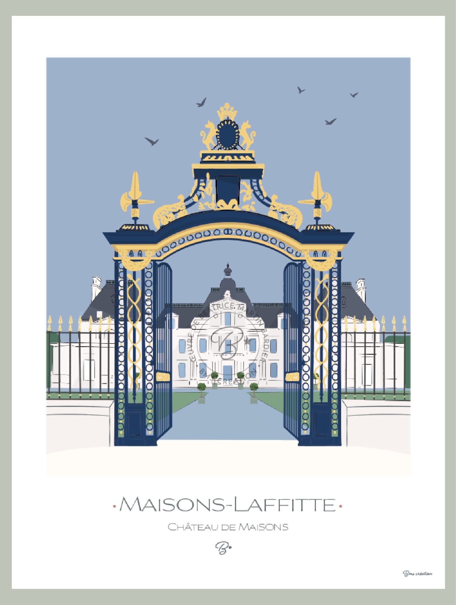 Affiche Château de Maisons  | MAISONS LAFFITTE