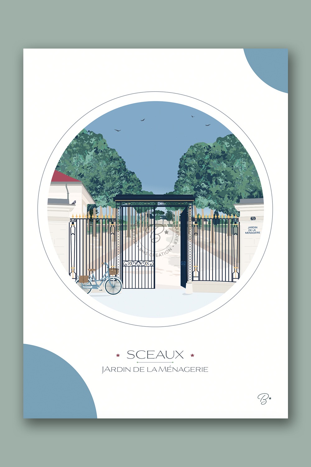 Carte Jardin de la Ménagerie | SCEAUX