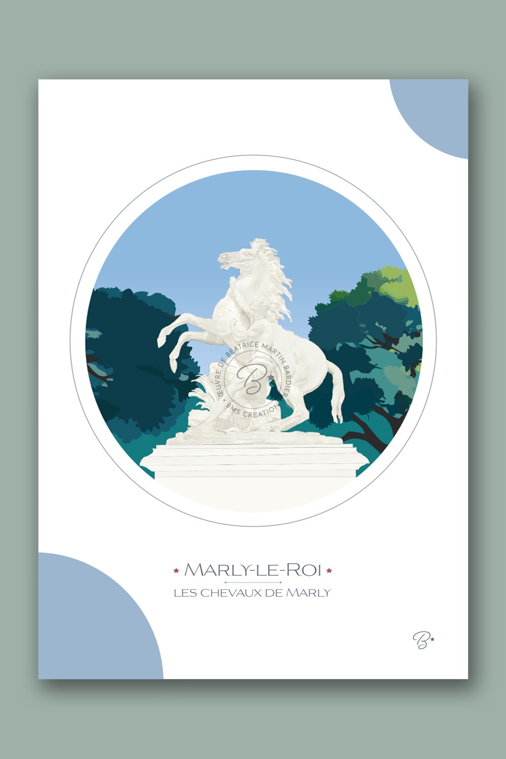 Carte Chevaux de Marly | MARLY LE ROI