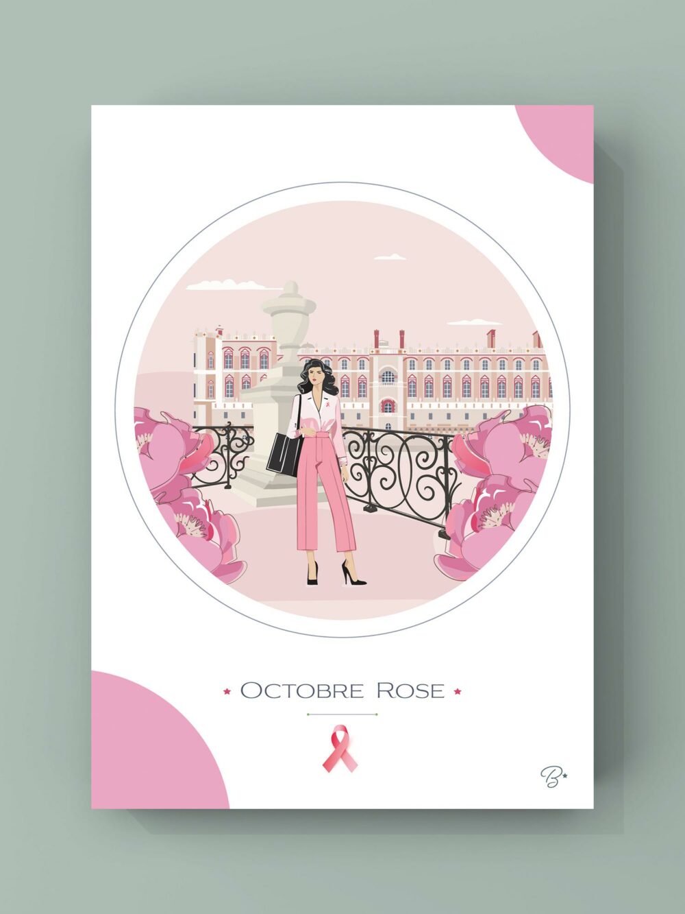 Carte Octobre Rose