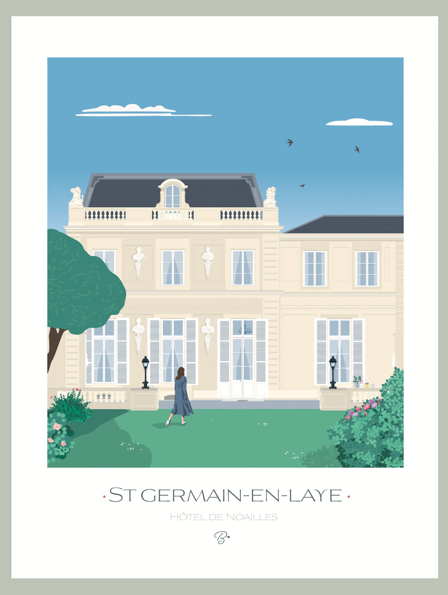Affiche Hôtel de Noailles  |  SAINT GERMAIN EN LAYE
