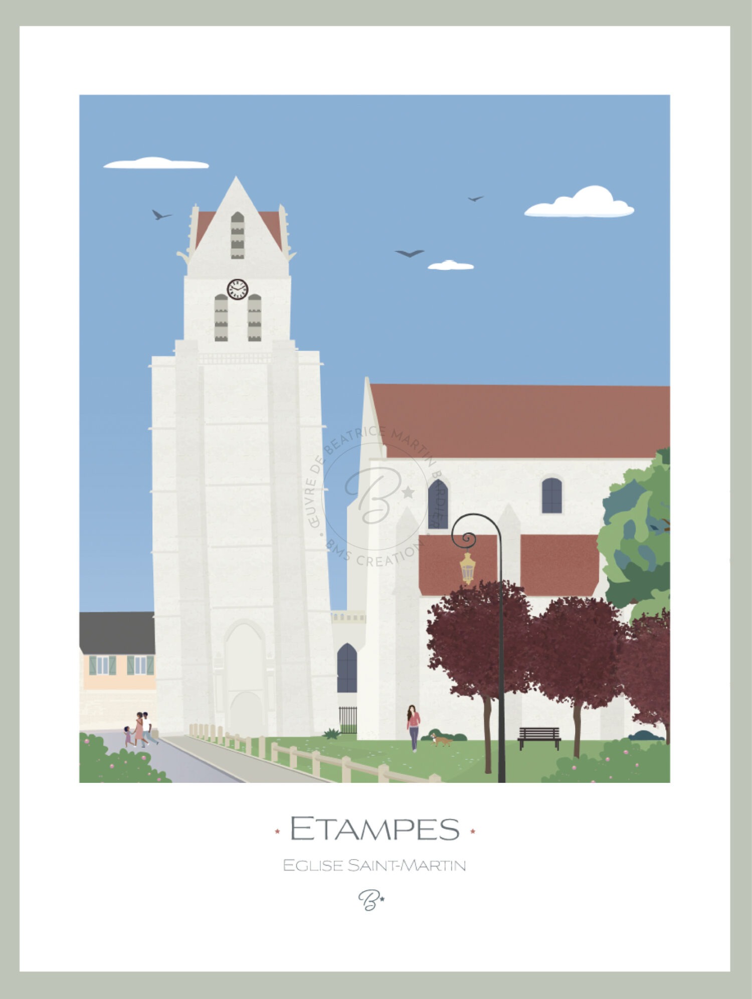 Affiche Eglise Saint-Martin  |  ETAMPES