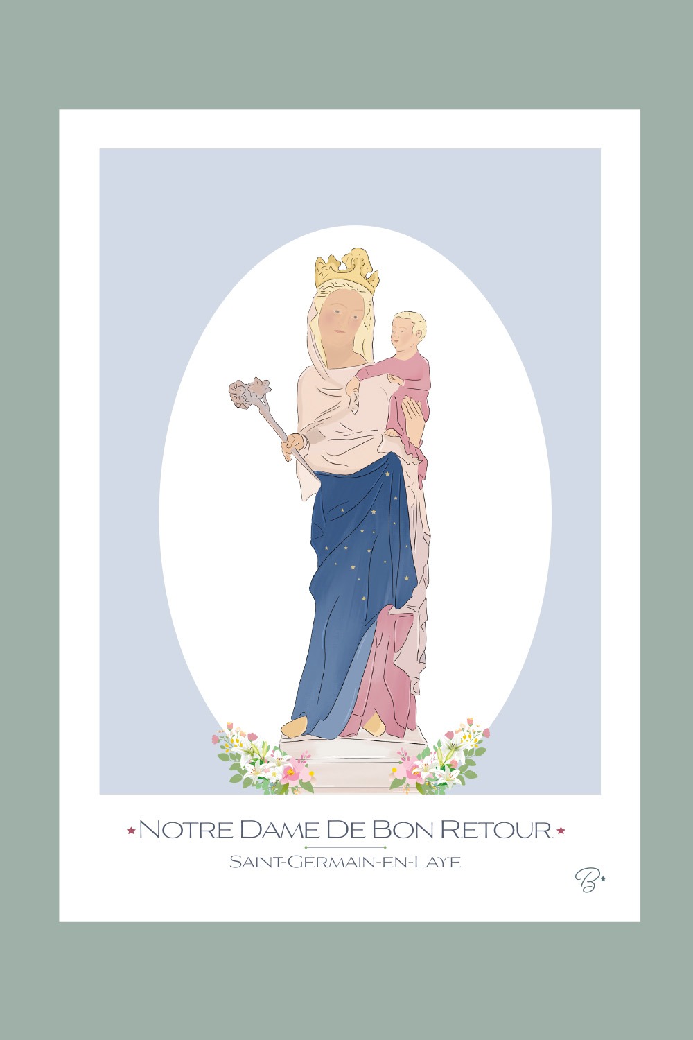 Carte Notre Dame de Bon retour | Saint-Germain-en-Laye