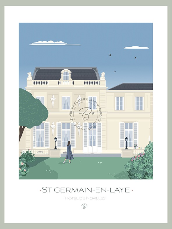 Affiche Hôtel de Noailles  |  SAINT GERMAIN EN LAYE