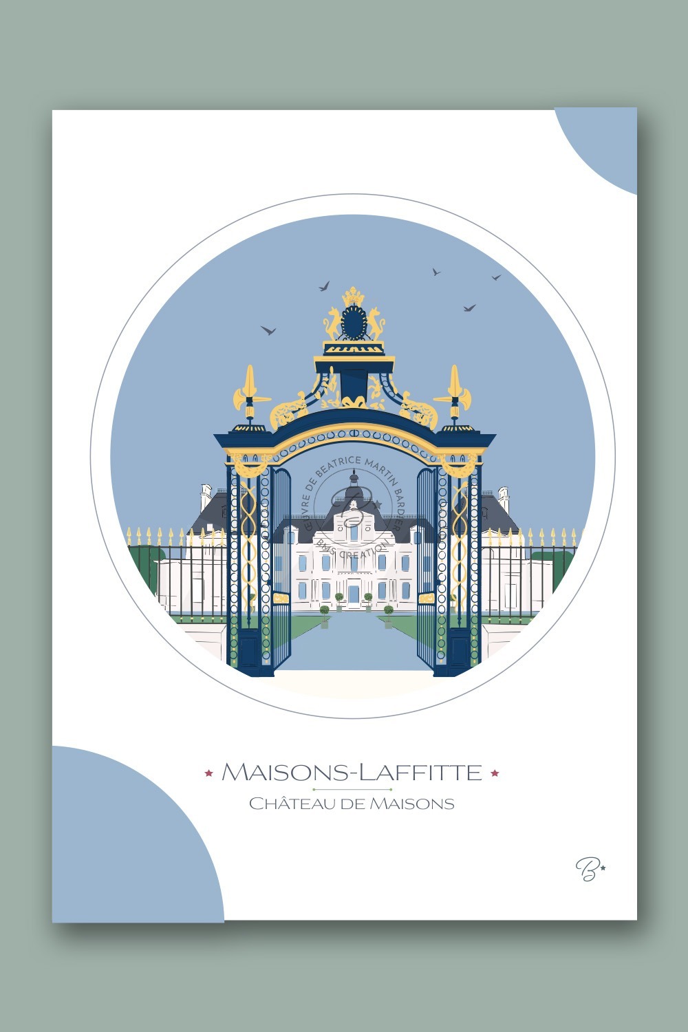 Carte Château de Maisons | MAISONS-LAFFITTE