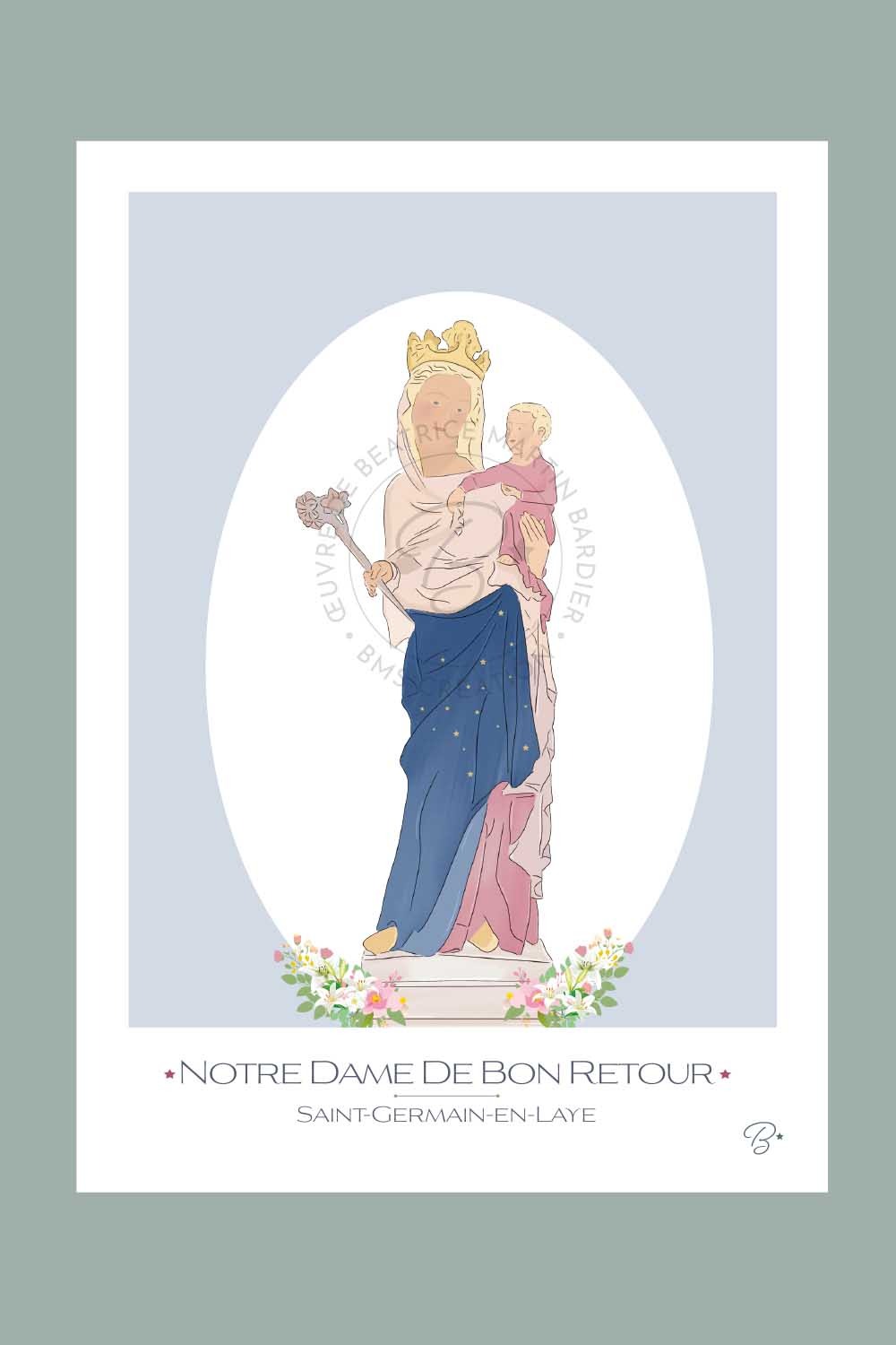 Carte Notre Dame de Bon retour | Saint-Germain-en-Laye