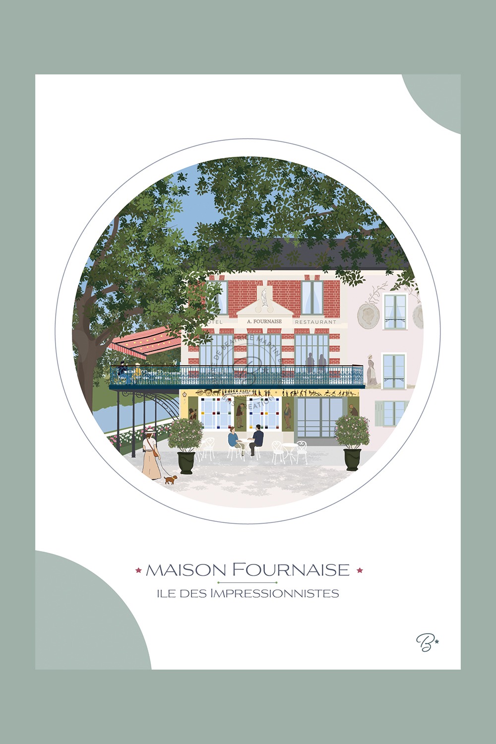 Carte de la Maison Fournaise |  ILE DES IMPRESSIONISTES à CHATOU
