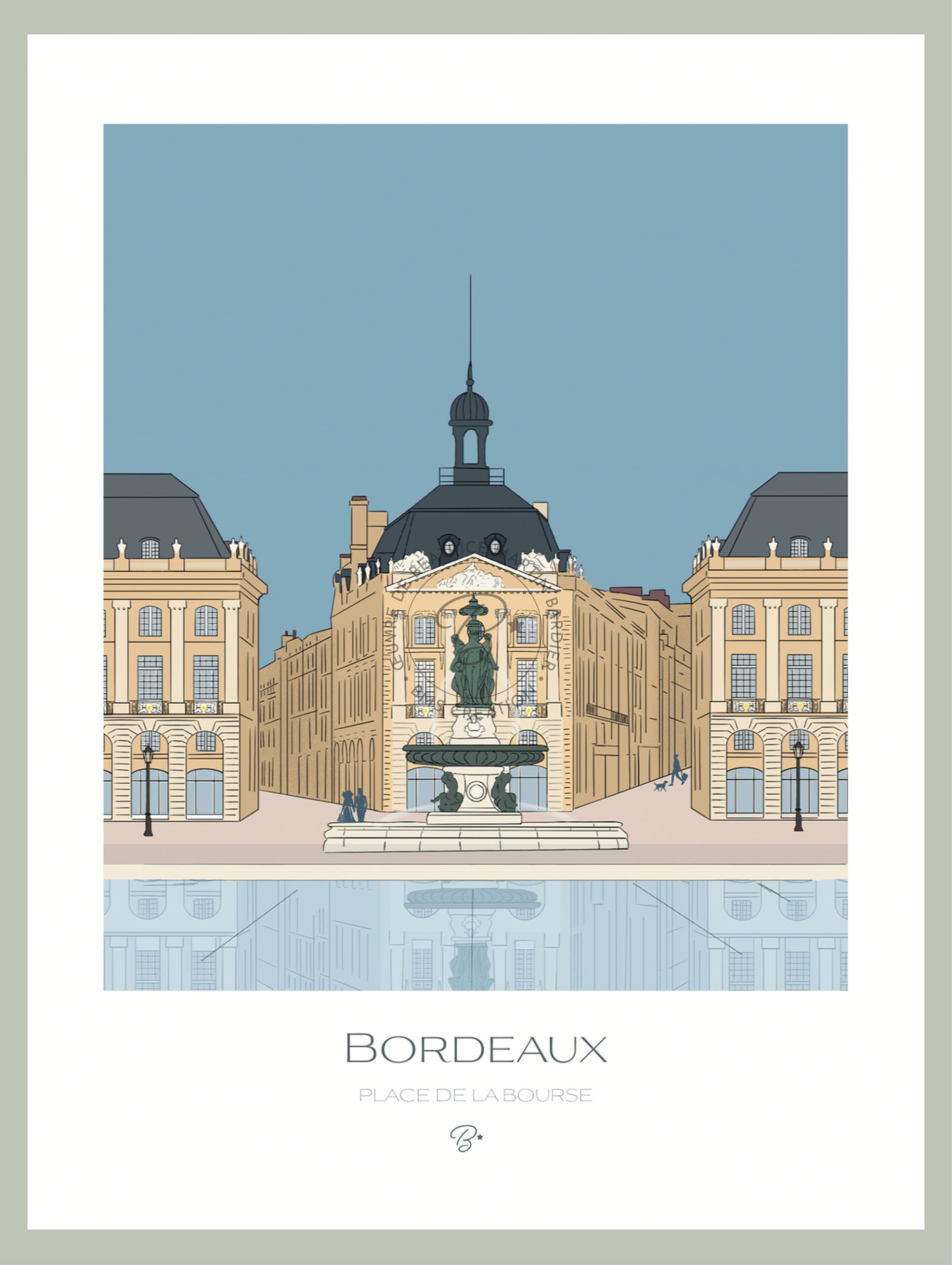 Affiche  Place de la Bourse | BORDEAUX