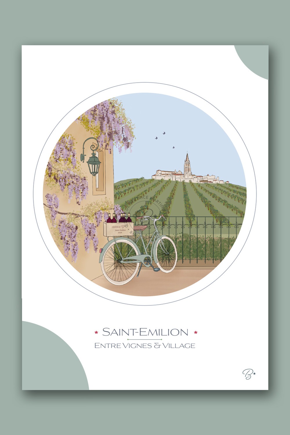Carte entre vigne & village |  SAINT-EMILION